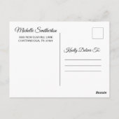 Carte Postale Fleurs sauvages rose pourpre 90e anniversaire Merc (Dos)