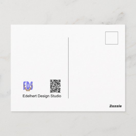 Carte Postale Fleurs sauvages : Rose violet jaune do-it-yourself (Dos)