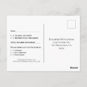 Carte Postale Fleurs sauvages rustiques sur le mariage en bois d (Dos)