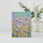 Carte Postale Fleurs sauvages violets (Debout devant)