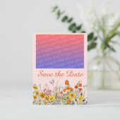 Carte Postale Fleurs sauvages vives (Debout devant)