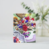 Carte Postale Fleurs séchées dans les tasses (Debout devant)