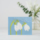 Carte Postale Fleurs SnowDrops (Debout devant)