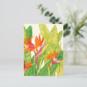 Carte Postale Fleurs tropicales | Oiseau du paradis (Debout devant)