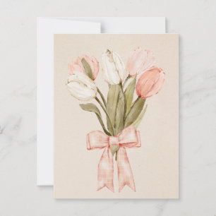 Carte Postale Fleurs tulipes pastel