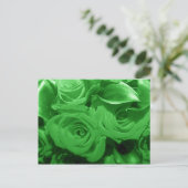 Carte Postale Fleurs vertes (Debout devant)