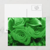 Carte Postale Fleurs vertes (Devant / Derrière)