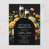 Carte Postale Fleurs Vibrantes Pétales Prosecco Réception de Mar (Devant)