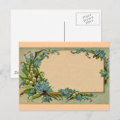 Carte Postale Fleurs vintages (Devant / Derrière)