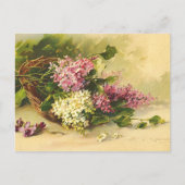 Carte postale Fleurs vintages (Devant)