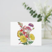 Carte Postale Fleurs vintages (Debout devant)