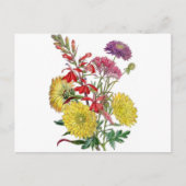 Carte Postale Fleurs vintages (Devant)