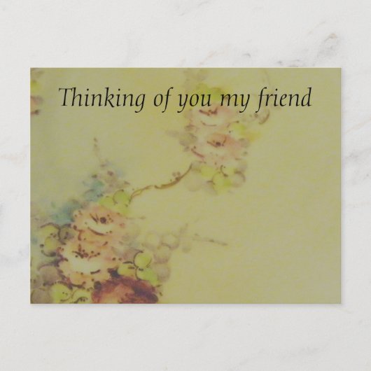 Carte Postale Fleurs vintages (Devant)