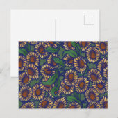 Carte Postale Fleurs vintages (Devant / Derrière)
