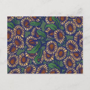 Carte Postale Fleurs vintages