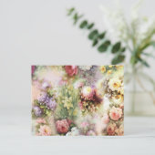 Carte Postale Fleurs vintages (Debout devant)