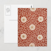 Carte Postale Fleurs vintages Chic Shabby (Devant / Derrière)