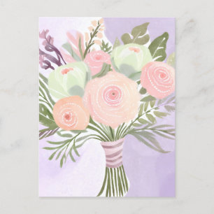 Carte Postale Fleurs violettes