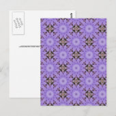 Carte Postale Fleurs violettes (Devant / Derrière)
