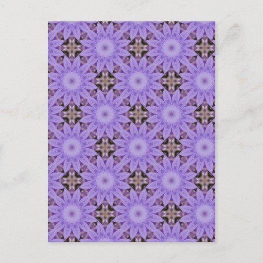 Carte Postale Fleurs violettes (Devant)