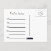 Carte postale Fleurs violettes (Dos)