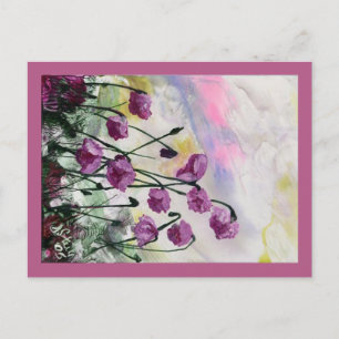 Carte Postale Fleurs violettes