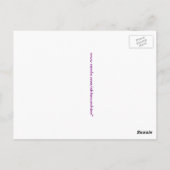 Carte Postale Fleurs violettes de pétunia mexicaines (Dos)