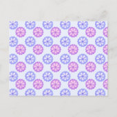 Carte Postale Fleurs Violettes Et Bleues (Devant)