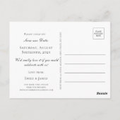 Carte Postale Fleurs violettes roses avec papillons Enregistrer  (Dos)