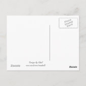 Carte Postale Fleurs violettes Salutation de la fête des mères (Dos)