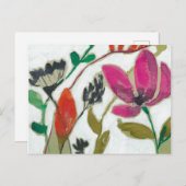 Carte Postale Fleurs vives (Devant / Derrière)