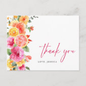 Carte Postale Fleurs vives Festives Merci d'agrumes floraux (Devant)