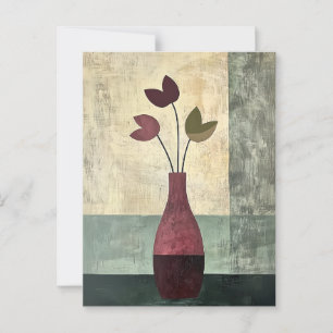 Carte Postale Fleurs Whimsy minimalistes No.064