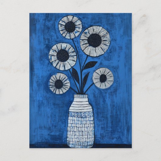 Carte Postale Fleurs Whimsy minimalistes No.070 (Devant)