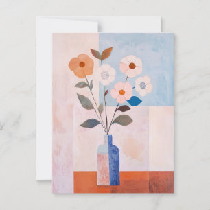 Carte Postale Fleurs Whimsy minimalistes No.072