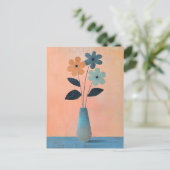 Carte Postale Fleurs Whimsy minimalistes No.074 (Debout devant)