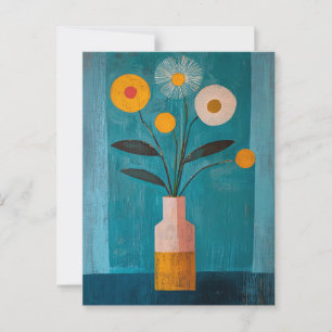 Carte Postale Fleurs Whimsy minimalistes No.079