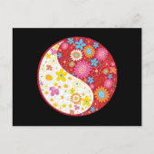 Carte postale Fleurs Yin Yang (Devant)