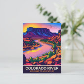 Carte Postale Fleuve Colorado, Voyage (Debout devant)