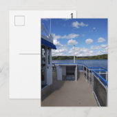 Carte Postale Fleuve Connecticut depuis un bateau (Devant / Derrière)