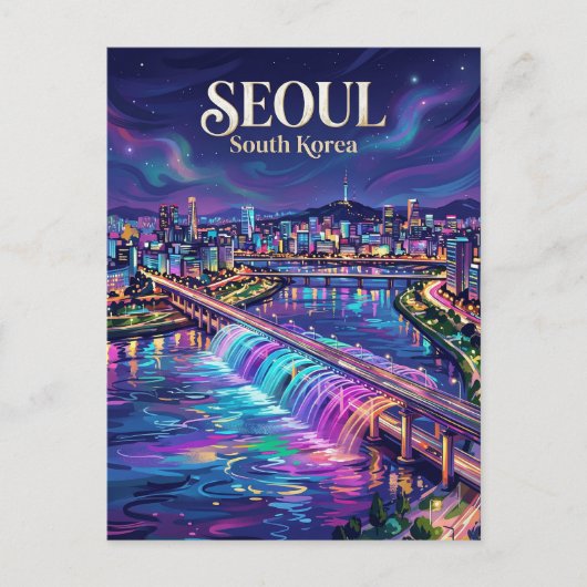 Carte Postale Fleuve Han Corée du Sud (Devant)