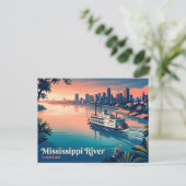 Carte Postale Fleuve Mississippi USA (Debout devant)