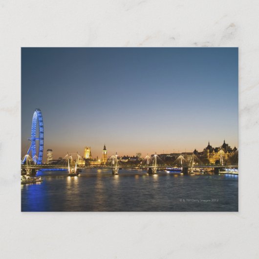 Carte Postale Fleuve Tamise (Devant)