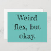 Carte Postale Flex bizarre (Devant / Derrière)