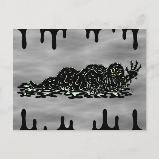 Carte Postale Flexible Slime Hulk bizarre Horror Art (Devant)