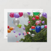 Carte Postale fliegende Luftballon (Devant / Derrière)