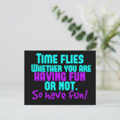 Carte Postale Flies Temps - Amusez-vous ! (Debout devant)
