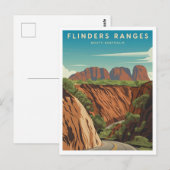 Carte Postale Flinders Ranges Australie Vintage (Devant / Derrière)