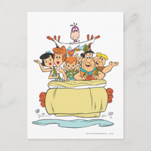 Carte Postale Flintstones Family Roadtrip