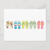 Carte Postale Flip Flops de plage (Devant)